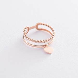 Золотое кольцо "Сердце" - Ювелирные изделия Mono