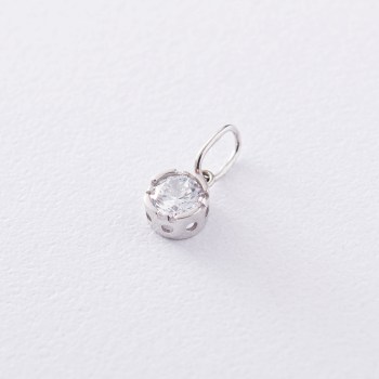 Золотой кулон с фианитом Золотой кулон с фианитом - Интернет магазин Mono