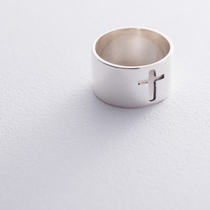 кольцо с крестом Mono