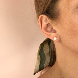 серьги с натуральными камнями Mono