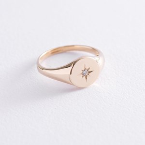 кольца с фианитом Mono