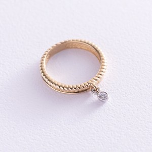 кольцо с одним камнем Mono