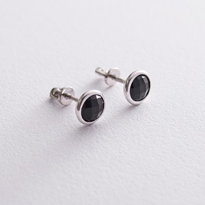 сережки с ониксом MyMono