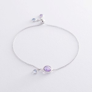 золотой браслет с камнями Mono