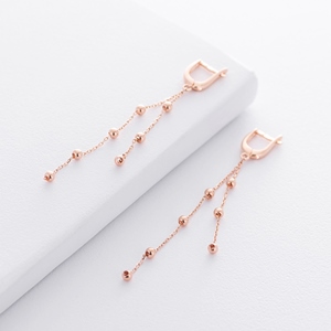 золотые серьги без камней Mono