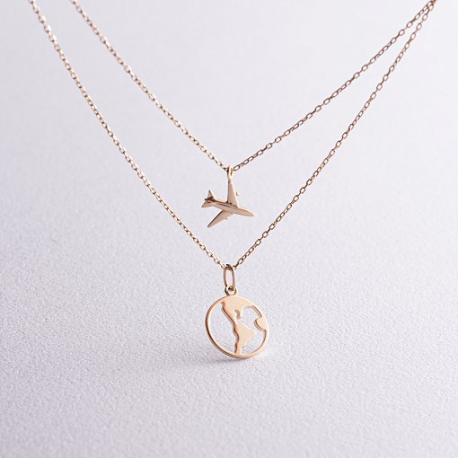 Кольє в жовтому золоті 