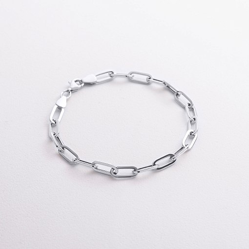 Браслет "Цепочка" в белом золоте б05644