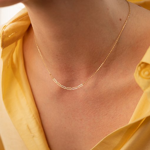 Кольє - ланцюжок в жовтому золоті кол02382 7