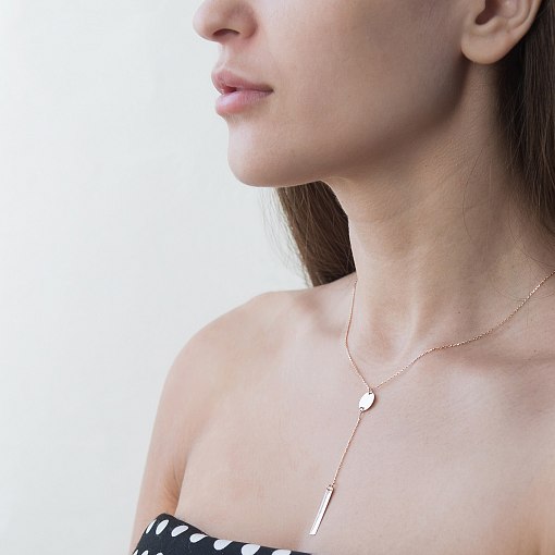 Золоте кольє для гравіювання кол01572 3