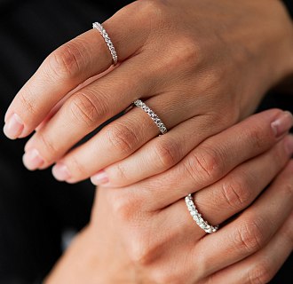 Золотое кольцо с бриллиантами кб0640lg №2