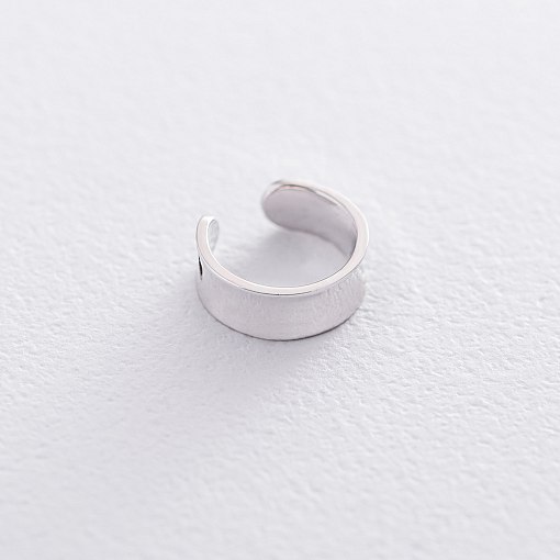 Серьга - каффа в белом золоте с06378