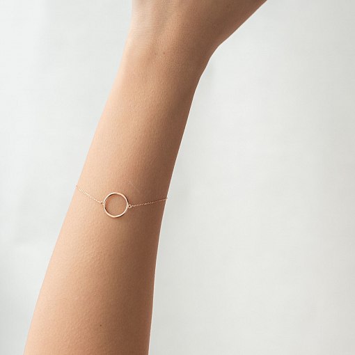 Браслет "Круговорот" в красном золоте б04466 3