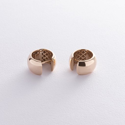 Серьги - кольца в желтом золоте с07061 5