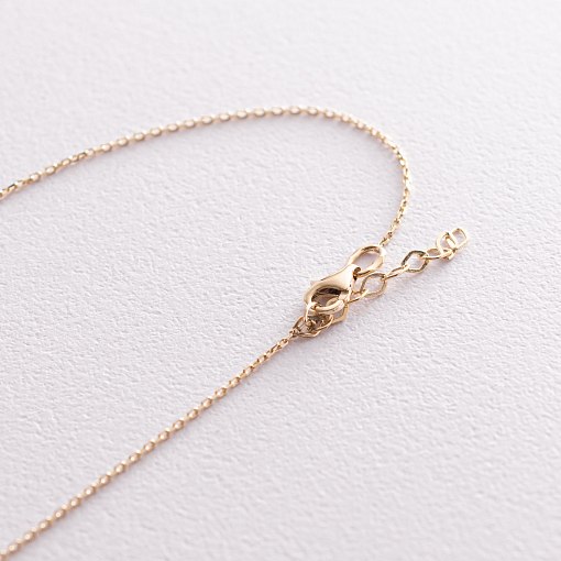 Колье из желтого золота с фианитами кол01784 6