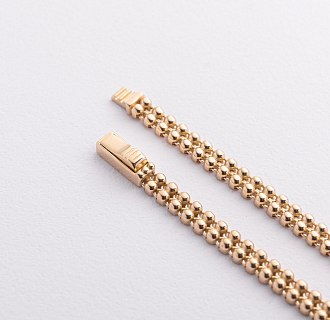 Браслет "Шарики" в желтом золоте б05759 №5