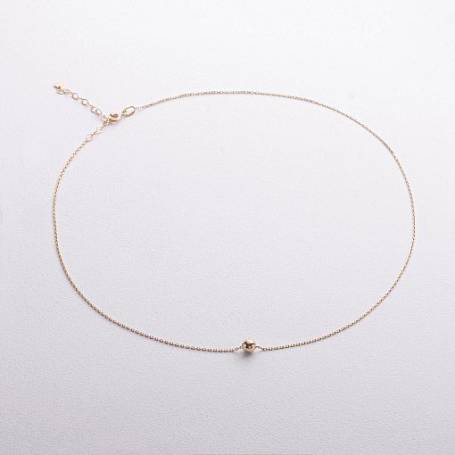 Колье "Шар" в желтом золоте (0.5 см) кол01759