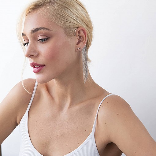 Золотые серьги-пусеты "Минимум" (круглые) с06684 2