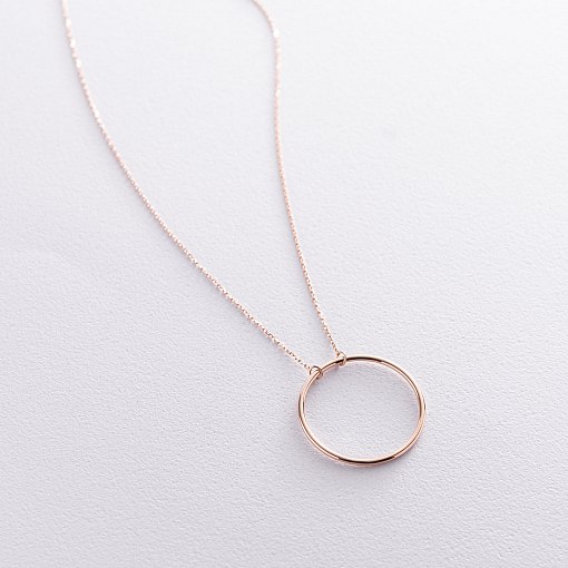 Колье "Большой круговорот" в красном золоте кол01851 2