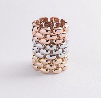 Кольцо "Charlie" в желтом золоте к08380 №4