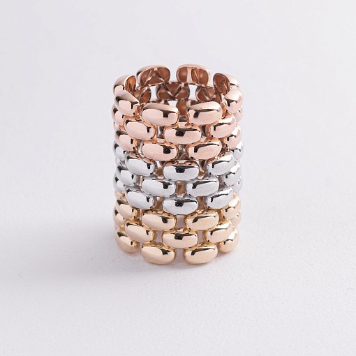 Кольцо "Charlie" в желтом золоте к08380 9