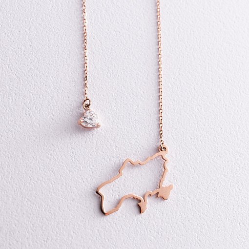 Золоте кольє - краватка 