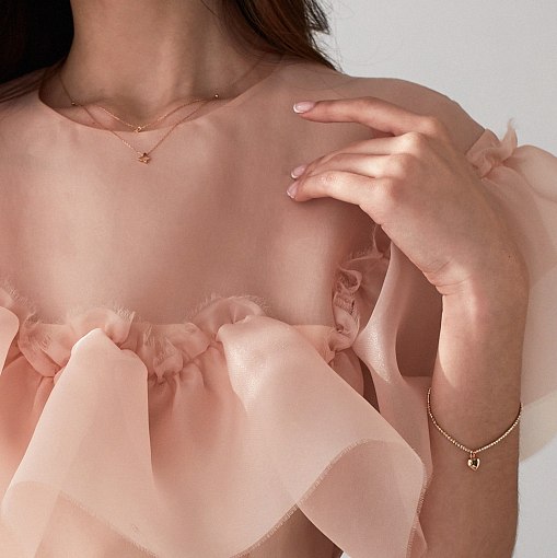 Браслет Освідчення в червоному і білому золоті б03951 5