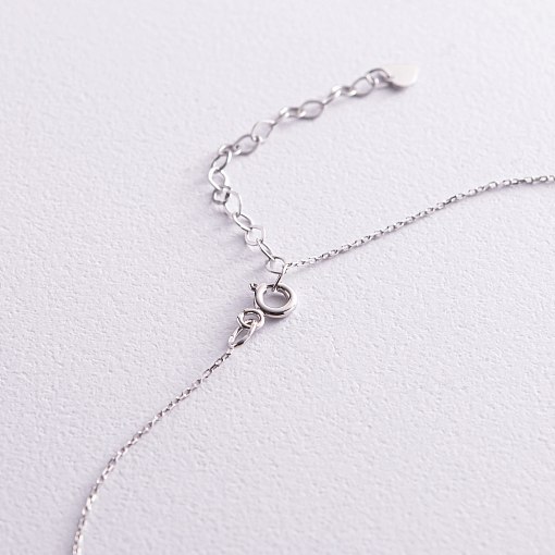 Двойное золотое колье "Шар и сердечко" кол02279 6