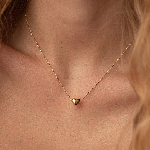 Золоте кольє із сердечком кол01339 2