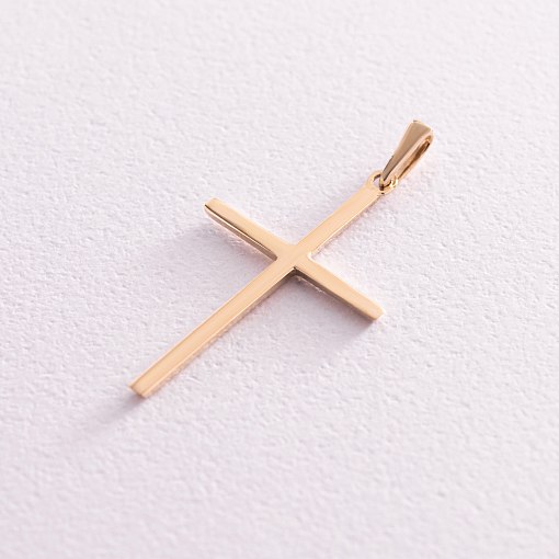 Крестик в желтом золоте п03021 3