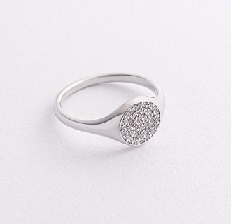 Золотое кольцо "Cheryl" с фианитами К08296