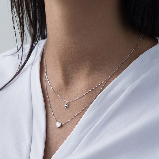 Золоте подвійне кольє 