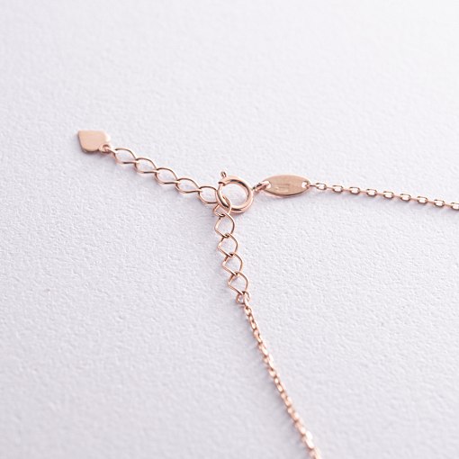 Кольє з кульками в червоному золоті кол02377 5