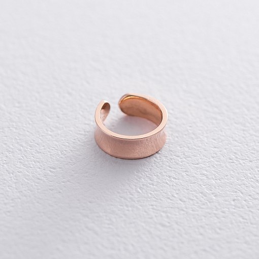 Серьга - каффа в красном золоте с06360 5