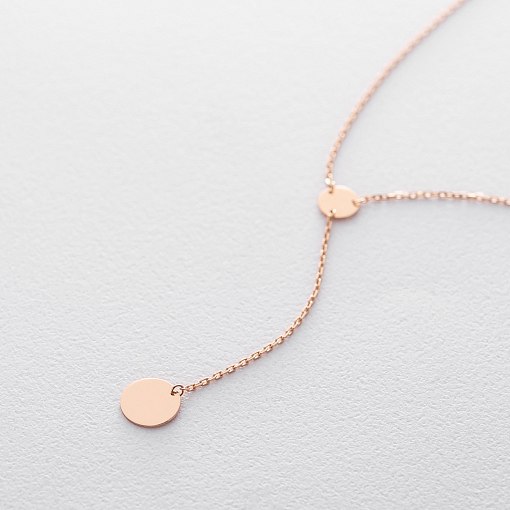 Кольє Монеточка в червоному золоті (можливе гравіювання) кол01479 9