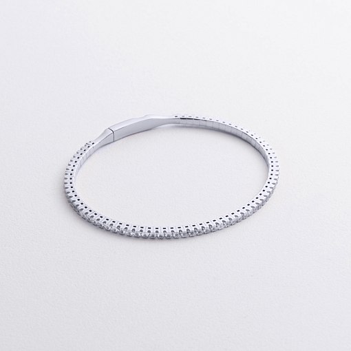 Золотой браслет "Clarice" с дорожкой камней б05558 3