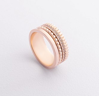 Кольцо "Sharon" с фианитами (красное золото) к08337 №3