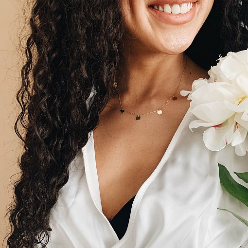 Кольє Монетки в жовтому золоті (7 шт) кол01442 9