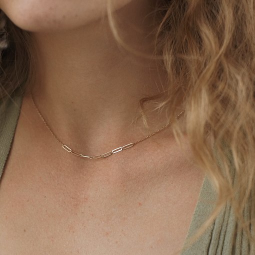 Кольє - ланцюжок в жовтому золоті кол02382 3