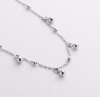Браслет "Шарики" в белом золоте б05592 №3