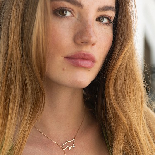 Золоте кольє - краватка 