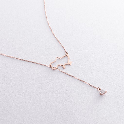 Золоте кольє - краватка 