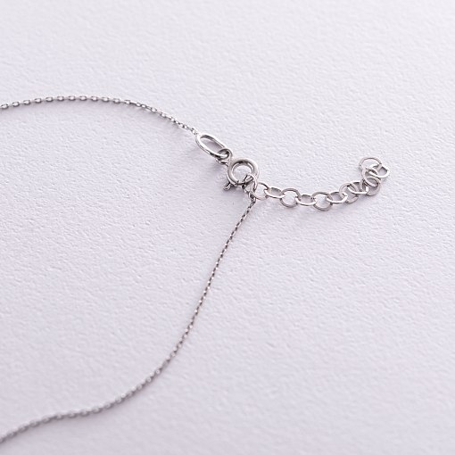 Колье "Большой круговорот" в белом золоте кол01847 4