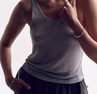 Золотой браслет "Clarice" с дорожкой камней б05478 №17