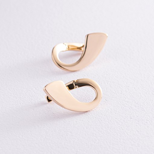 Серьги "Шарлотта" в желтом золоте с08008 3