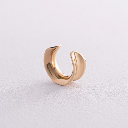 Серьга - каффа "Lorette" в желтом золоте с07947 3