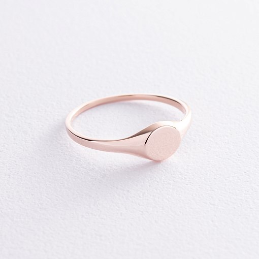 Печатка в красном золоте (возможна гравировка) к07537 7