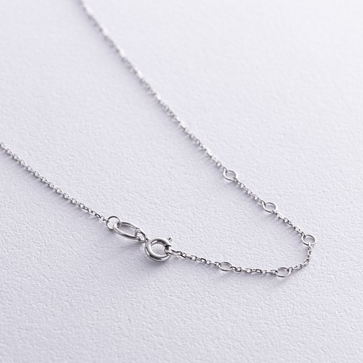 Кольє в білому золоті з чорним діамантом 736131122 7