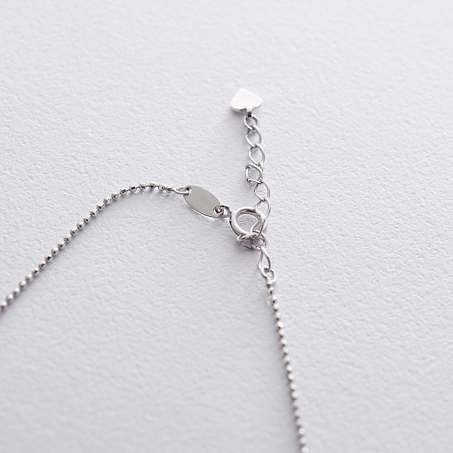 Золотое колье с сердечками кол01396 3