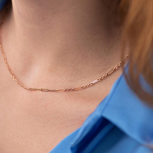 Кольє - ланцюжок в червоному золоті кол02374 6