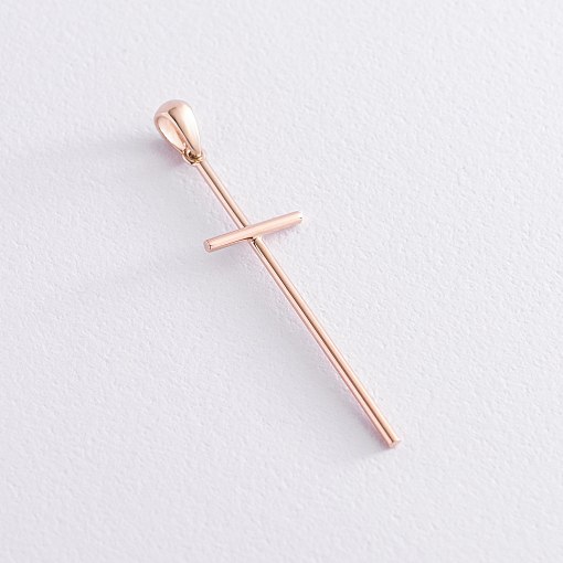 Крест в красном золоте п03447